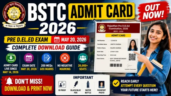 BSTC Admit Card 2026