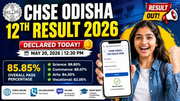 CHSE Odisha 12th Result 2026