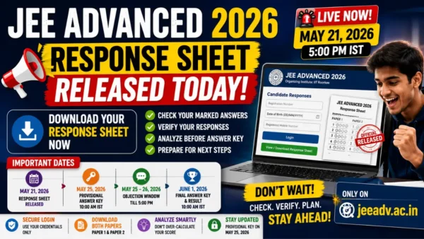 JEE Advanced 2026 Response Sheet