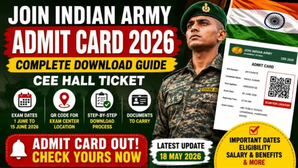 Join Indian Army Admit Card 2026